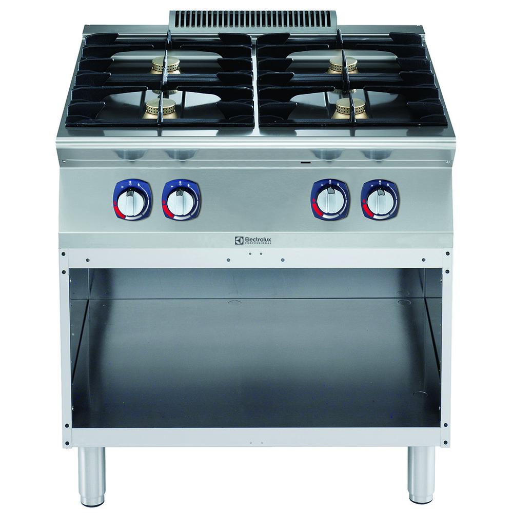 Plyn. sporák Electrolux, 4 hořáky na podestavbě 800mm, 371178, Modulární varné zařízení 700XP