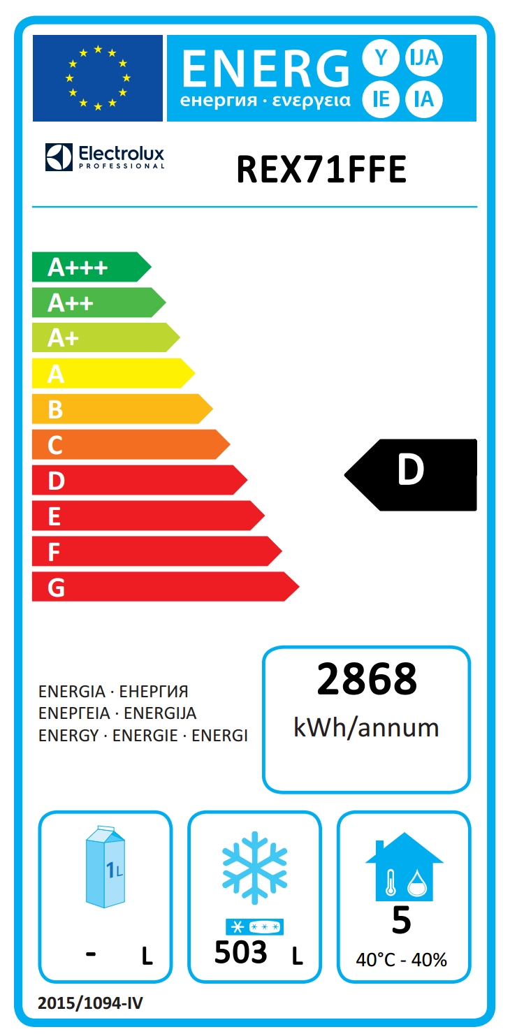 Mrazák Electrolux 725376, digitální, 1 dveře, 670l (-22/-15), AISI304, R290