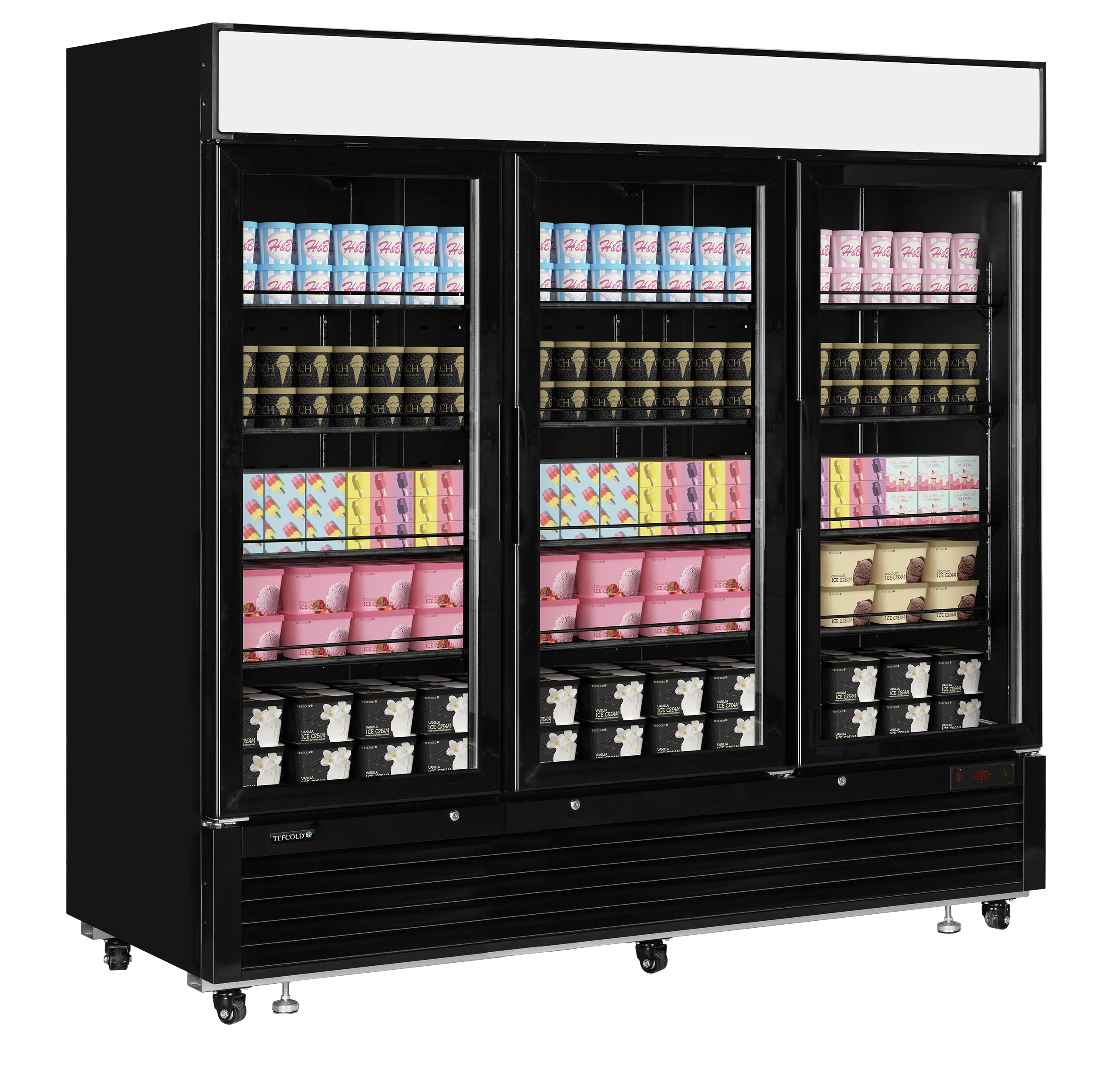 Mrazicí skříň Tefcold LGF 7500 B, prosklené dveře