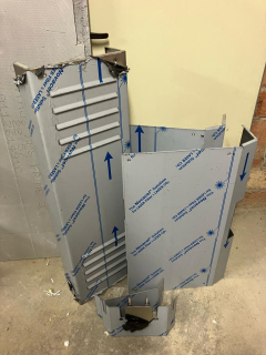 Nerezové krycí plechy - sada