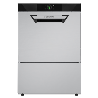 Myčka nádobí podpultová Electrolux Professional NeoBlue Touch L 400303, dotykové ovládání, jednoplášťová s tlakovým bojlerem z AISI304, dávkovače, odpadní čerpadlo, filtry, 65 košů/hod, 230V, Schuko zástrčka