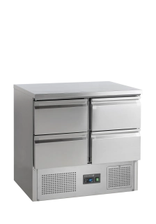 Chladicí saladeta Tefcold SA 914 s pracovní deskou a zásuvkami