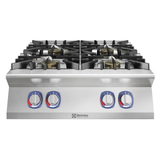 Plyn. sporák Electrolux, 4 hořáky, 391641, EcoFlame bez podestavby, Modulární varné zařízení 900XP