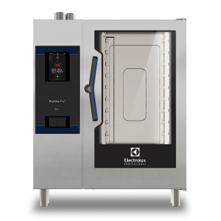 Konvektomat Electrolux SkyLine Pro S, Nástřik, 10x GN1/1, EL, Dotykové ovl., Automat. mycí systém, 3-SKLO, 217637